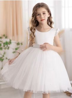 Robe de cérémonie courte fille Aude