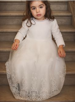 Robe de baptême bébé traditionnelle et pas chère + béguin