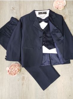 costume mariage complet bleu marine bébé garçon