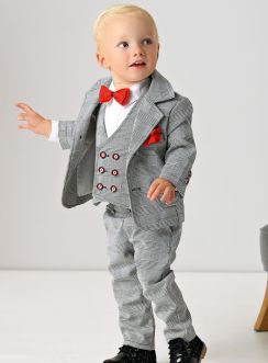Costume bébé mariage Lorenzo 5 pièces