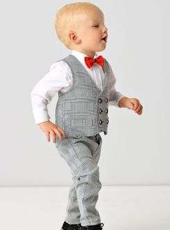 Tenue de cérémonie bébé garçon Lorenzo 4 pièces