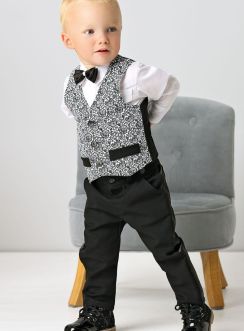 Tenue ceremonie bebe Rémi 4 pièces