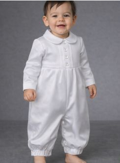 barboteuse en satin blanc corentin