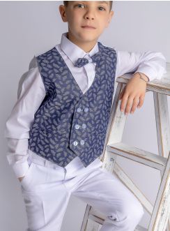Costume enfant Renato pantalon blanc