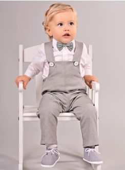 Costume salopette pour bébé garçon 3 pièces