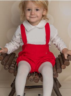 Tenue rouge pour mariage, soirée ou Noël petit garçon