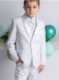 costume blanc garçon cérémonie mariage communion