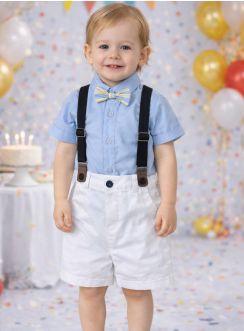 costume mariage pas cher bébé garçon 4 pièce