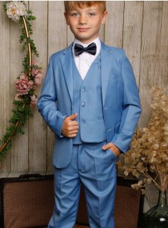 costume mariage garçon bleu clair pas cher