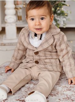 Costume complet mariage bébé garçon Elio
