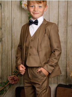 Costume garçon mariage marron pas cher