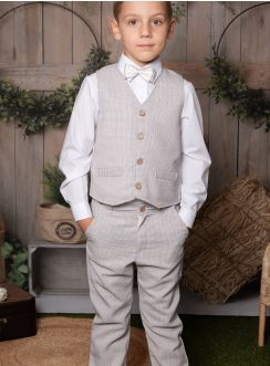 Tenue avec gilet costume cérémonie garçon collection Antoine