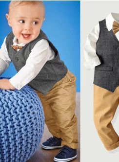 Costume bébé et petit garçon pas cher pour vos cérémonies baptême mariage