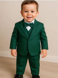 Costume bébé vert complet modèle Mathis