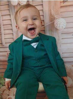 Costume bébé vert complet modèle Mathis