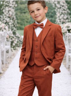 Costume enfant modèle Jean collection automne hiver Rouille Terracota