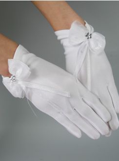 gants enfant communion mariage avec noeud