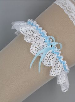 Jarretière de mariage en satin