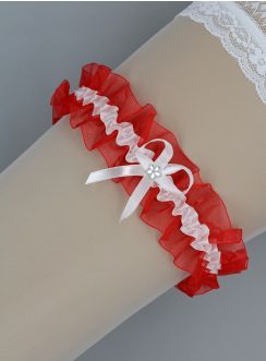 Jarretière rouge mariage