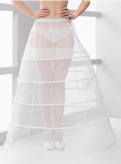 jupon mariage 5 cerceaux blanc