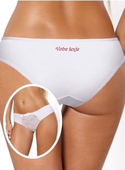 Sous la robe de mariée : une culotte mariage sexy Katia