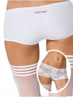 Shorty mariage dentelle CLEO
