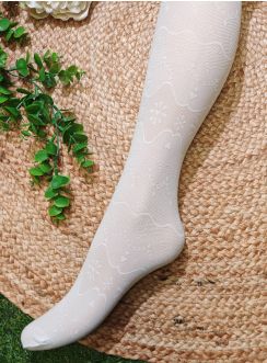Collant cérémonie enfant blanc ou ivoire