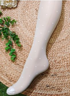 Collant fille fin blanc