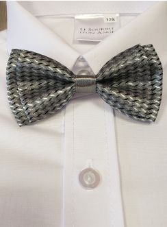 Noeud papillon gris pour enfant