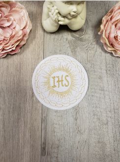 Écusson hostie pour rajouter à une robe , un boléro ou un costume de communion