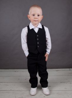 Tenue garçon noir Thomas pantalon