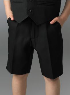 Bermuda garçon mariage noir noir