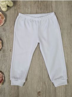 Pantalon en coton bébé blanc