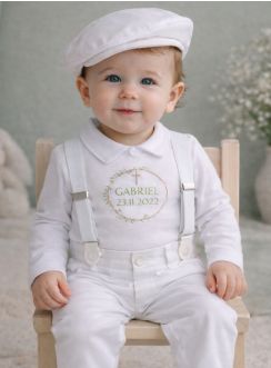 Tenue de Baptême garçon collection olivier et croix