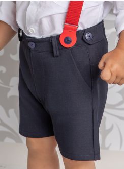 Bermuda bleu marine pour bébé ou petit garçon
