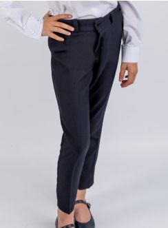Pantalon enfant fille bleu marine pour s'habiller classe