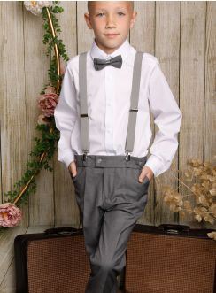 Tenue cérémonie garcon avec bretelle collection Alexander