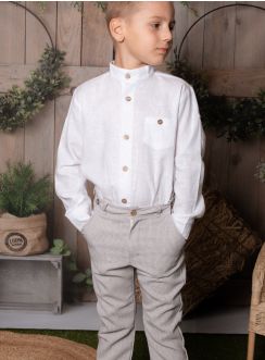 Tenue pantalon et chemise lin Collection Antoine