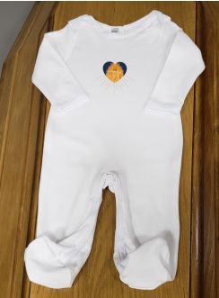 Grenouillère bébé deuil Christ