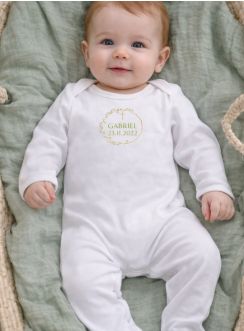 Pyjama bébé personnalisé « Olivier & Croix »
