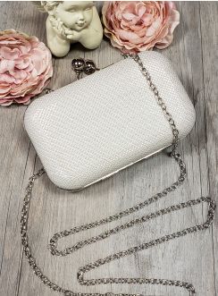 Sac de soirée minaudière blanc