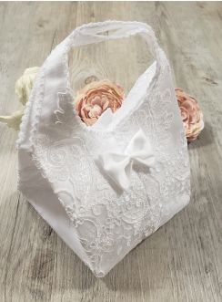 Sac à main mariage petit cabas en dentelle