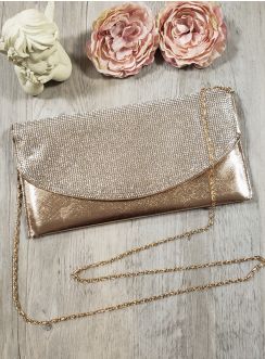 pochette soirée strass avec chainette bandoulière