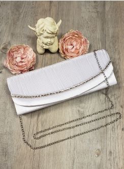 Pochette de soirée femme satin et strass