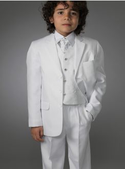 Costume de communion baptême garçon boutique mariage sarh1 blanc 14 ans