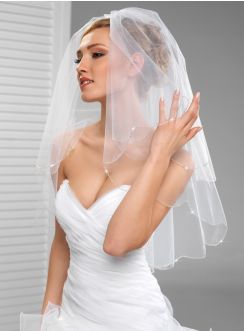 voile court mariage blanc