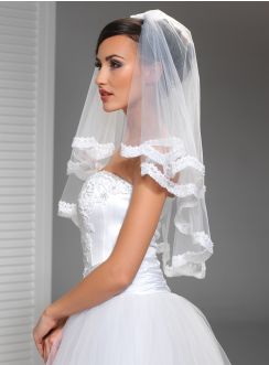 voile mariée dentelle blanc