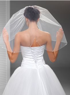 voile pour la mariée blanc avec goutte