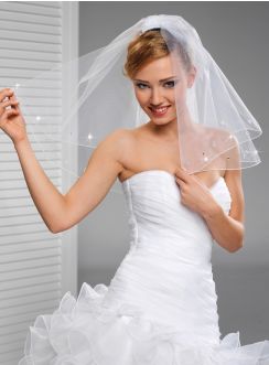 Voile mariée strass blanc - Boutique Cérémonie France