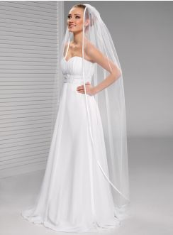 voile mariée long pas cher blanc chapelle